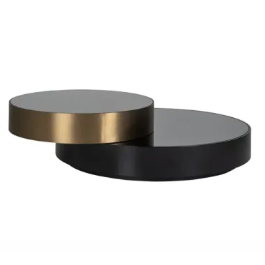 Stolik kawowy SLICE (Black/gold)