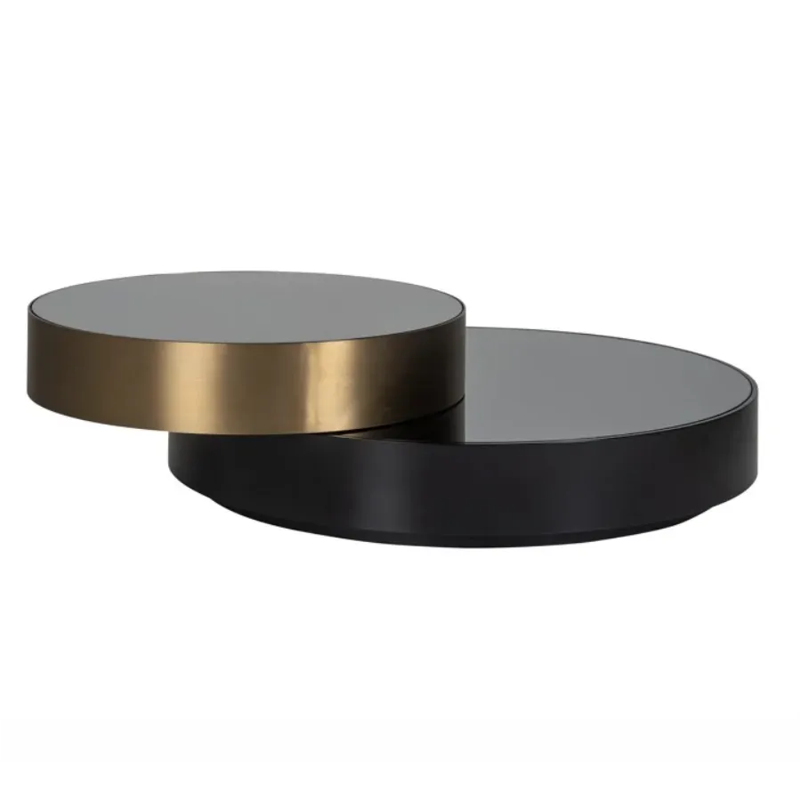 Stolik kawowy SLICE (Black/gold)