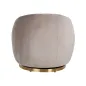 Obrotowy fotel wypoczynkowy Jago khaki welur / szczotkowane złoto (Quartz Khaki 903) - Richmond