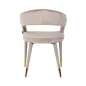 Krzesło Gia khaki velvet fire retardant (FR-Quartz 903 Khaki) - Richmond