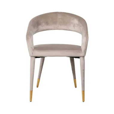 Krzesło Gia khaki velvet fire retardant (FR-Quartz 903 Khaki) - Richmond