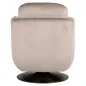 Obrotowy fotel Turner, khaki, welur, ognioodporny (FR-Quartz 903 Khaki) - Richmond