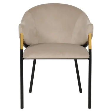Krzesło Jocasta khaki velvet (zestaw 2) (Quartz Khaki 903) - Richmond