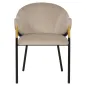 Krzesło Jocasta khaki velvet (zestaw 2) (Quartz Khaki 903) - Richmond