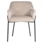 Krzesło Fay khaki aksamit trudnopalny (FR-Quartz 903 Khaki) - Richmond