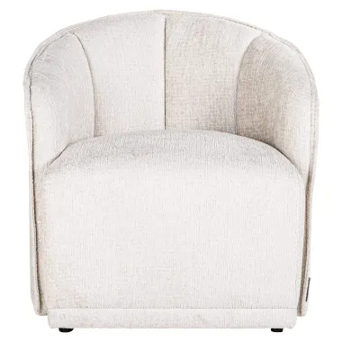 Fotel wypoczynkowy Maryse kremowy fusion (Fusion cream 02). - Richmond