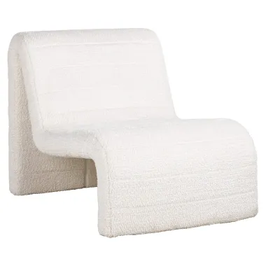 Fotel wypoczynkowy Kelly piękny biały (Be Lovely 02 White) - Richmond