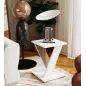ETNA WHITE Włoski Stolik boczny 128 x 67 x 43cm ETNA WHITE Włoski Stolik boczny 128 x 67 x 43cm