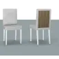 ETNA WHITE Włoskie krzesło tapicerowane 50 x 104 x 56cm ETNA WHITE Włoskie krzesło tapicerowane 50 x 104 x 56cm