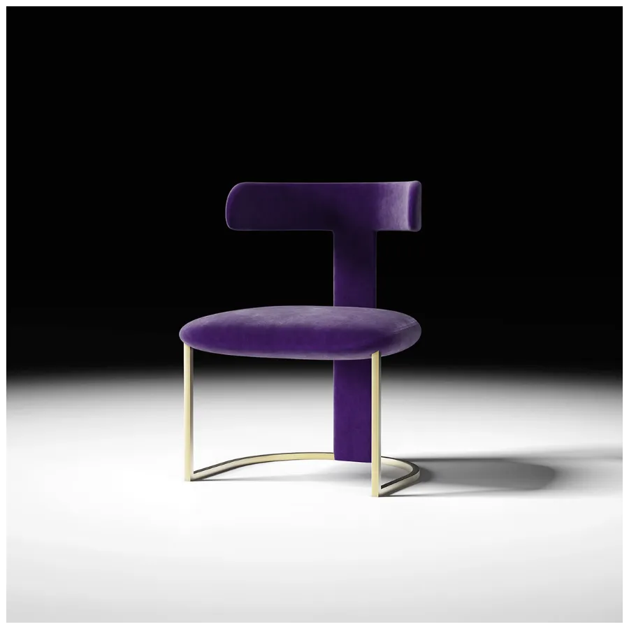 Włoskie krzesło tapicerowane T- Chair 67 x 61 x 86cm Włoskie krzesło tapicerowane T- Chair 67 x 61 x 86cm