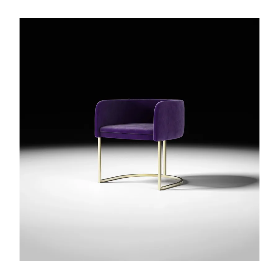 Włoskie krzesło tapicerowane C- Chair 61 x 62 x 69cm Włoskie krzesło tapicerowane C- Chair 61 x 62 x 69cm