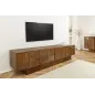 Invicta Szafka RTV ART DECO brązowe mango 200cm / 45479