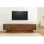 Invicta Szafka RTV ART DECO brązowe mango 200cm / 45479