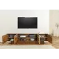 Invicta Szafka RTV ART DECO brązowe mango 200cm / 45479