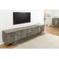 Invicta Szafka RTV ART DECO drewno dymione mango szare 200cm / 45481 Invicta Szafka RTV ART DECO drewno dymione mango szare 200cm / 45481