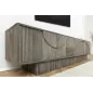 Invicta Szafka RTV ART DECO drewno dymione mango szare 200cm / 45481 Invicta Szafka RTV ART DECO drewno dymione mango szare 200cm / 45481