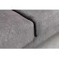 Invicta Sofa narożna MANHATTAN prawo stronny szary aksamit 295 x 88 x 85cm / 44277