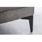 Invicta Sofa narożna MANHATTAN prawo stronny szary aksamit 295 x 88 x 85cm / 44277
