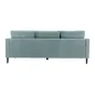 Invicta Sofa narożna STOCKHOLM aqua sztruks 220cm / 44151