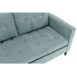 Invicta Sofa narożna STOCKHOLM aqua sztruks 220cm / 44151
