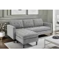 Invicta Sofa narożna STOCKHOLM szary sztruks 220cm / 44150