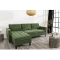 Invicta Sofa narożna STOCKHOLM zielony sztruks 220cm / 44152