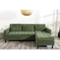 Invicta Sofa narożna STOCKHOLM zielony sztruks 220cm / 44152