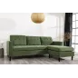 Invicta Sofa narożna STOCKHOLM zielony sztruks 220cm / 44152