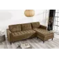 Invicta Sofa narożna STOCKHOLM brązowy sztruks 220cm / 44153 Invicta Sofa narożna STOCKHOLM brązowy sztruks 220cm / 44153