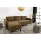 Invicta Sofa narożna STOCKHOLM brązowy sztruks 220cm / 44153 Invicta Sofa narożna STOCKHOLM brązowy sztruks 220cm / 44153
