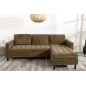 Invicta Sofa narożna STOCKHOLM brązowy sztruks 220cm / 44153 Invicta Sofa narożna STOCKHOLM brązowy sztruks 220cm / 44153