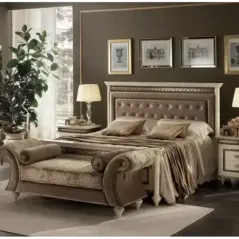 FANTASIA Włoskie łóżko tapicerowane King Size 180/200 x 200cm / ArredoClassic