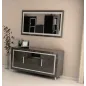 SILVER Włoska komoda 3 drzwiowa 160 x 45 x 85cm