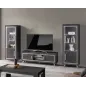 SILVER Włoska Witryna 1 drzwiowa z LED 64 x 180 x 45cm