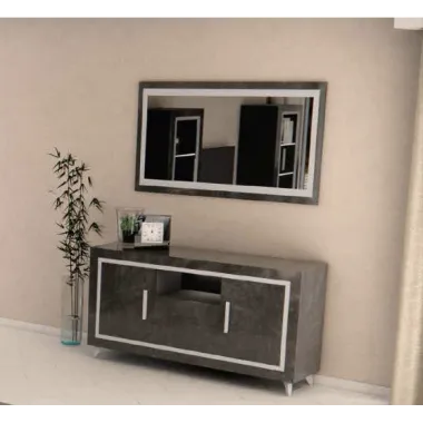 SILVER Włoskie lustro ścienne 180 x 82 x 2cm