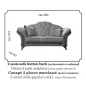 MELODIA Włoska sofa 2 osobowa 200 x 107 x 93cm / ArredoClassic MELODIA Włoska sofa 2 osobowa 200 x 107 x 93cm / ArredoClassic