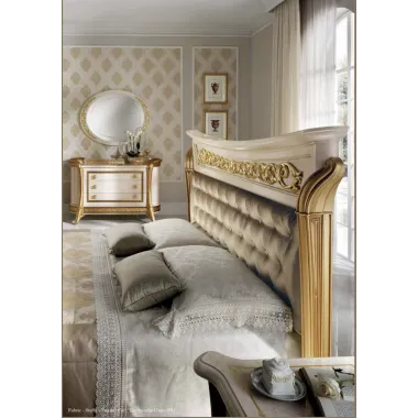 MELODIA Włoskie Łóżko tapicerowane King Size 238 x 133 x 235cm / ArredoClassic