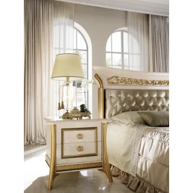 MELODIA Włoskie Łóżko tapicerowane King Size 238 x 133 x 235cm / ArredoClassic