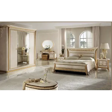MELODIA Włoskie Łóżko tapicerowane King Size 238 x 133 x 235cm / ArredoClassic