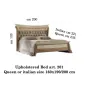 MELODIA Włoskie Łóżko tapicerowane Queen Size 200 x 133 x 221/235 / ArredoClassic MELODIA Włoskie Łóżko tapicerowane Queen Size 200 x 133 x 221/235 / ArredoClassic
