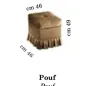 MELODIA Włoska Pufa tapicerowana 46 x 49 x 46cm / ArredoClassic MELODIA Włoska Pufa tapicerowana 46 x 49 x 46cm / ArredoClassic