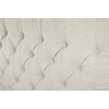 Invicta Łóżko PARIS naturalny len beżowy 180 x 200cm / 41328