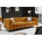 Invicta Chesterfield Sofa 3-osobowa MODERN BAROCK musztardowo żółty aksamit 235cm / 44392