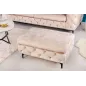 Invicta Pufa MODERN BAROCK szampański aksamit 92cm / 42642