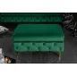 Invicta Pufa MODERN BAROCK szmaragdowo zielony  aksamit 92cm  / 39611