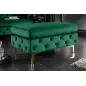 Invicta Pufa MODERN BAROCK szmaragdowo zielony  aksamit 92cm  / 39611