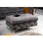 Invicta Pufa MODERN BAROCK ciemnoszary aksamit 92cm / 41135