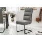 Invicta Krzesło COMFORT tkanina teksturowana szara 45cm / 40461