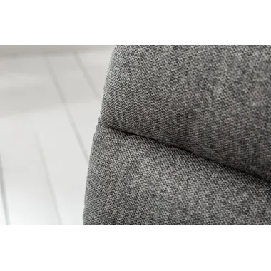 Invicta Krzesło COMFORT tkanina teksturowana szara 45cm / 40461