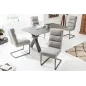 Invicta Krzesło COMFORT tkanina teksturowana jasnoszara 45cm / 40462